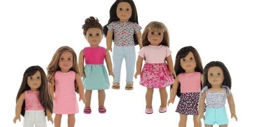 Amazon: SEVEN onlineplete Doll Outfits Set Just $22.75 (Fits American Girl Dolls)