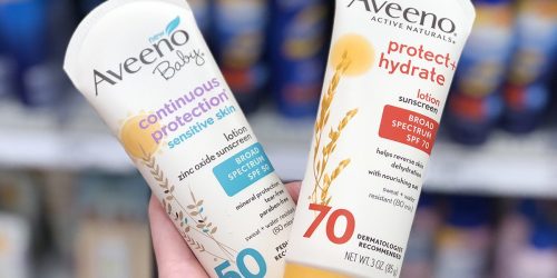 $3/1 Aveeno Sun Care Coupon = Over 65% Savings After Cash Back at Walmart