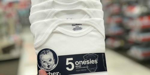 Target: Gerber Onesies 5-Pack Just $6 (Only $1.20 Per Onesie)