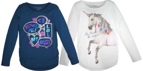 Cute Hanes Girls Long Sleeve Tees Just $3.99 Shipped (Regularly $10) + More