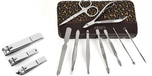 Amazon: Cater Manicure & Pedicure 12-Piece Kit w/ Travel Case ONLY $5.38