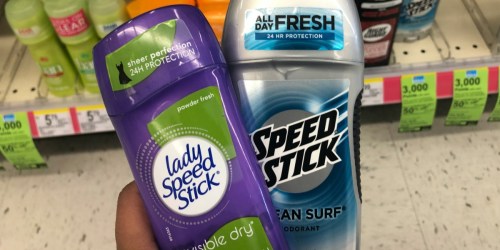 Speed Stick Deodorant Only 24¢ After Rewards at Walgreens