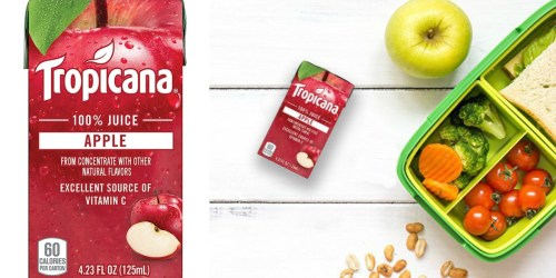 Amazon: Tropicana 44-Count Apple Juice Boxes Only $8.89 Shipped – Just 20¢ Per Box