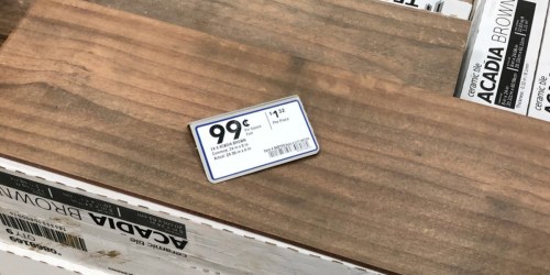 Hardwood Look Ceramic Tile ONLY 99¢ Per Square Foot at Lowe’s