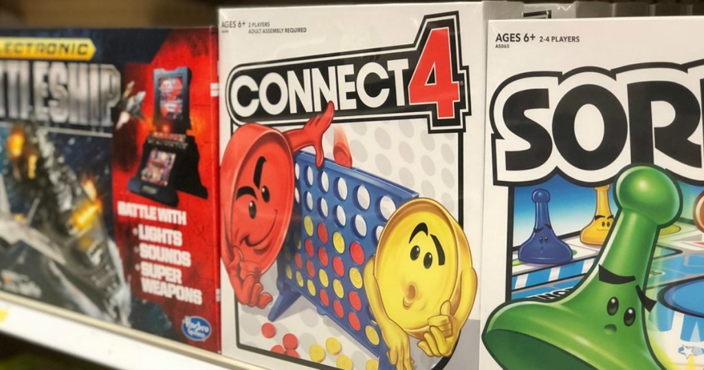 Conect 4 and Sorry game in-store