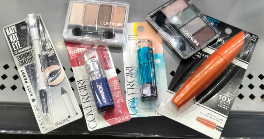 A number of Covergirl Cosmetics