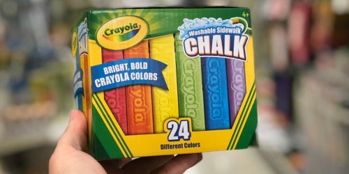 Crayola Washable Sidewalk Chalk 24-Pack Just $2.47 on Walmart.online