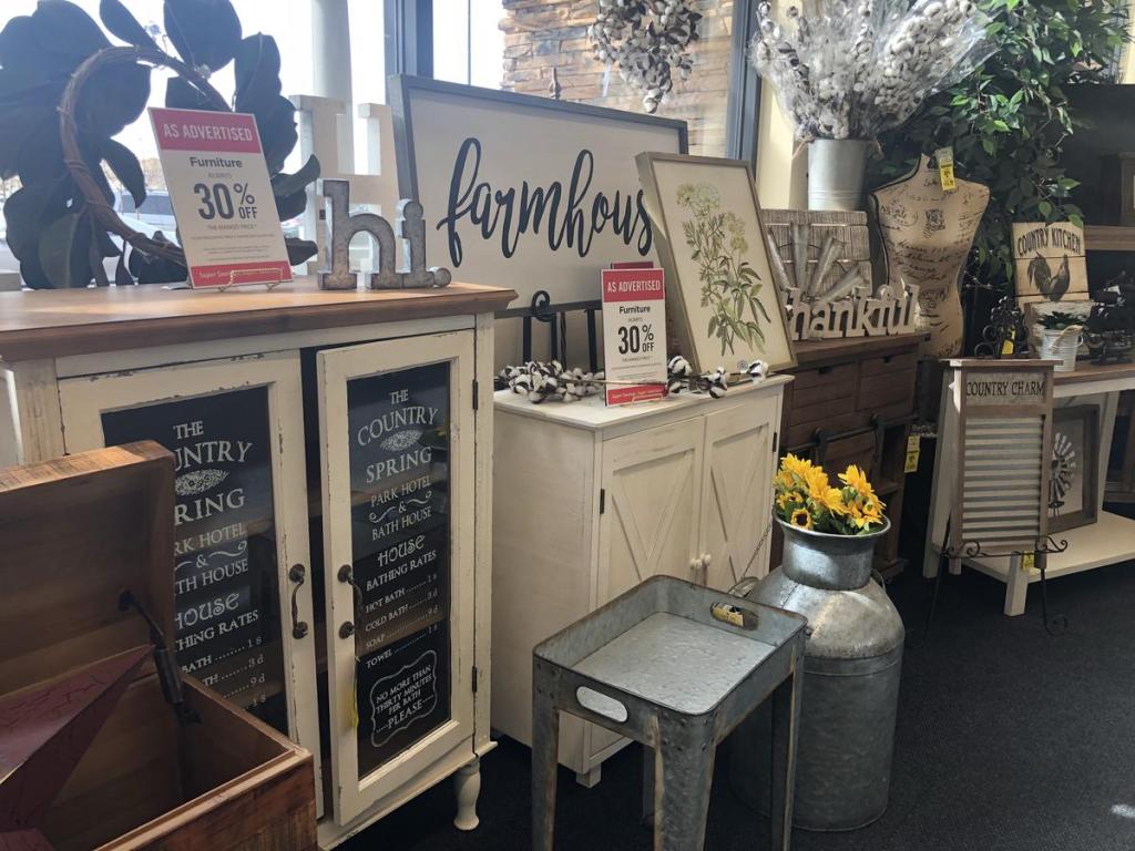 Farmhouse Furniture at Hobby Lobby