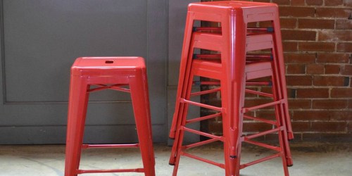 FOUR Stackable Metal Bar Stools as Low as $99.75 Shipped (Just $25 Each)