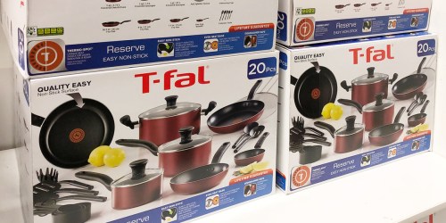 Kohl’s Cardholders: T-Fal 20-Piece Cookware Set $35.99 Shipped After Rebate (Regularly $140)