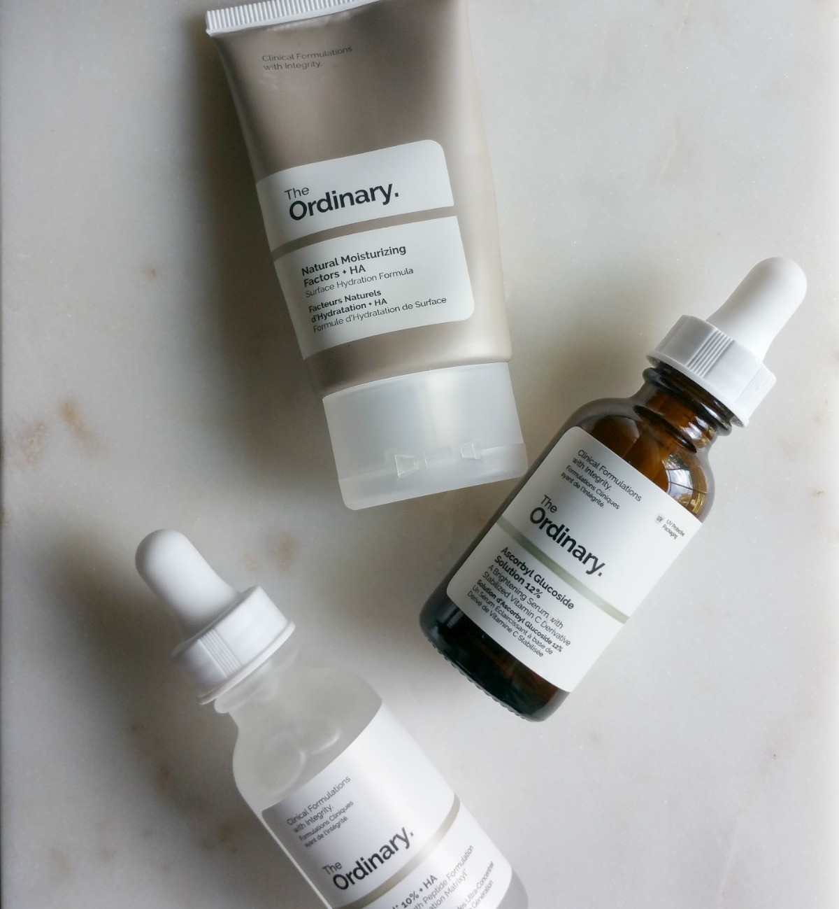 The Ordinary skincare products