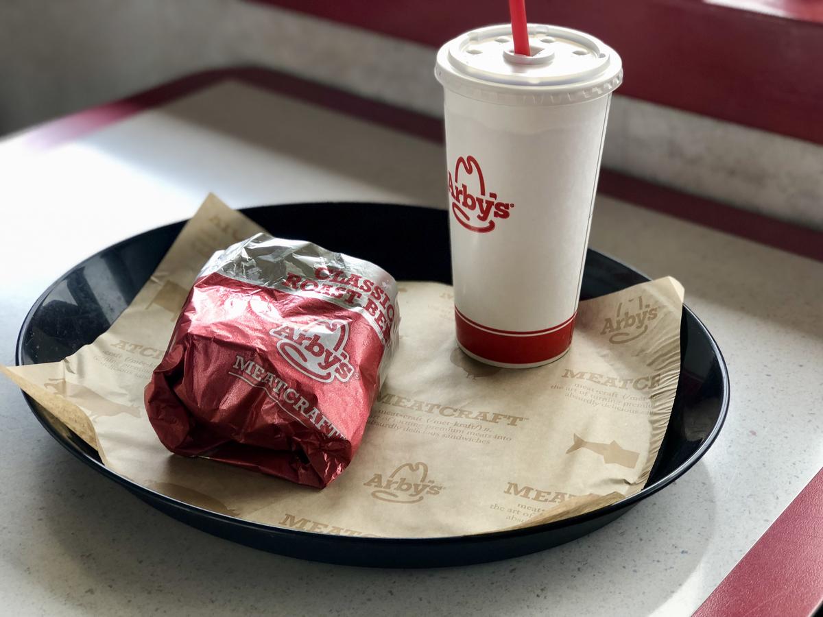 Arby's is one of the chains we enjoyed for our less than $7 lunch.