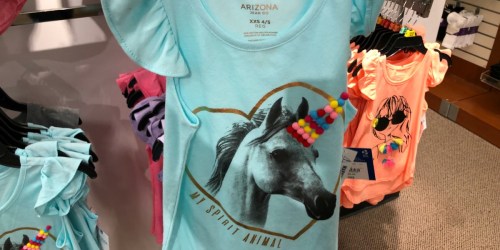 JCPenney: Buy 1 Get 1 FREE Arizona Kids Apparel + Extra 20% Off