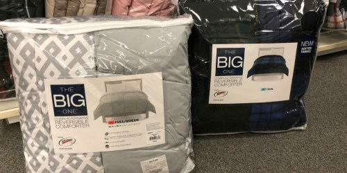 The Big One Reversible onlineforter & 2 Microfiber Pillows Only $26.32 + Earn $5 Kohl’s Cash