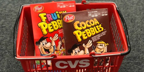 Post Fruity And Cocoa Pebbles Cereal Only 79¢ Each After Cash Back at CVS & More