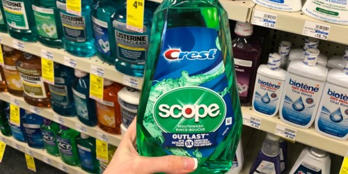 CVS: Crest Scope Mouthwash 1 Liter Bottle ONLY 79¢ After Rewards (Just Use Your Phone)