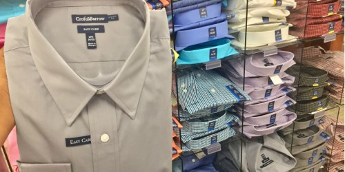 Kohl’s Cardholders: Croft & Barrow Men’s Dress Shirts as Low as $5.82 Each Shipped (Regularly $32)