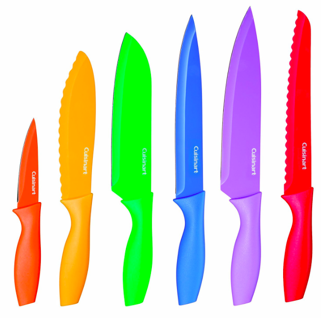 cuisinart-12-piece-knife-set-red-orange-yellow-green-blue-purple