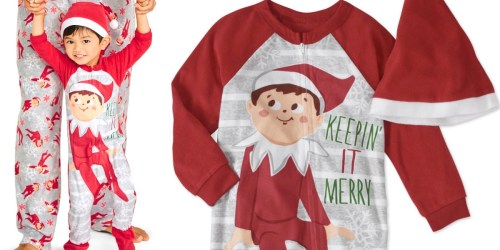 Walmart.online: Toddler Elf On the Shelf One-Piece Pajamas Only $2 (Regularly $15)