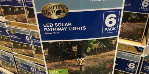 Home Depot: Hampton Bay Solar Pathway Lights 6-Pack Just $12 (In-Store & Today Only)