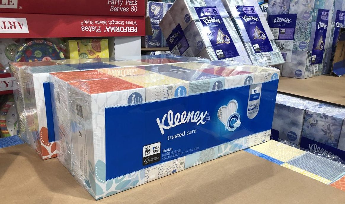 save on back-school snacks, ziploc, and charmin, at costco – Kleenex bundles