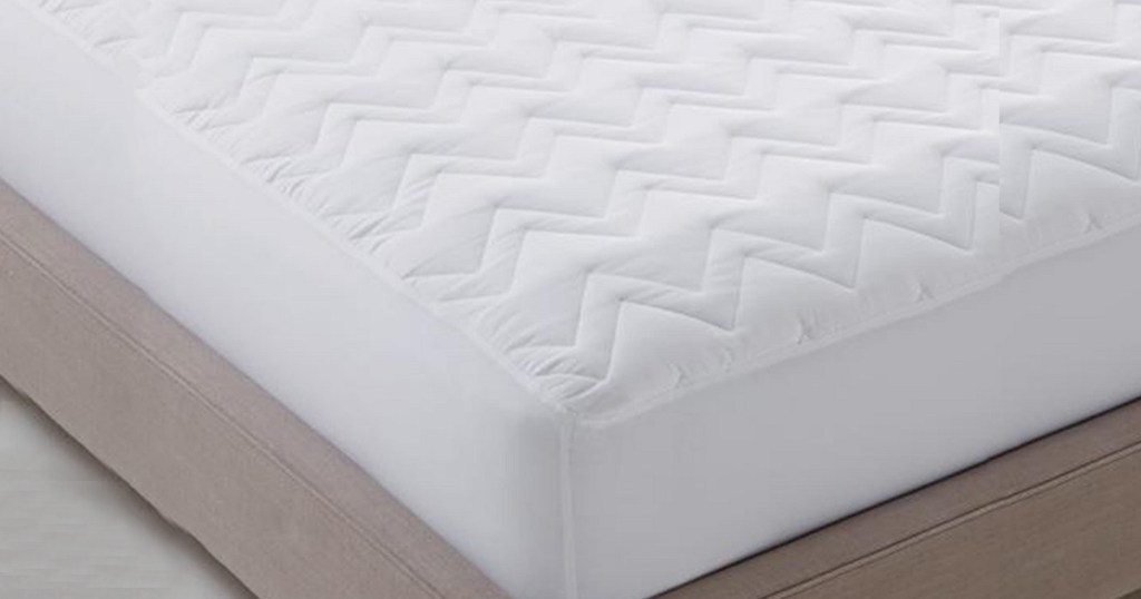 corner of Martha Stewart mattress pad