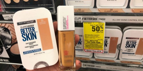 Over $30 Worth of Maybelline Cosmetics UNDER $10 After CVS Rewards