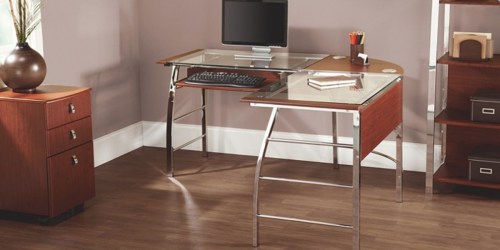 Office Depot L-Shaped Glass onlineputer Desk As Low As $94 (Regularly $250) & More