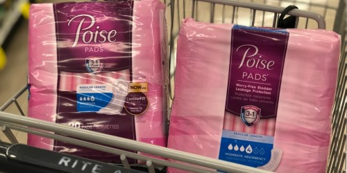 7 New Poise and Depends Coupons = Pads Only $1.87 After Rite Aid Rewards