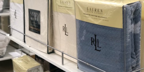 Ralph Lauren 100% Cotton Blankets as Low as $17.99 at Macys.online (Regularly $90+)