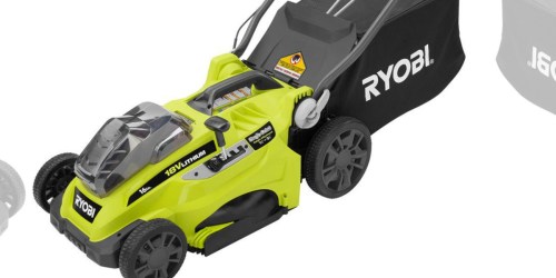 Home Depot: Ryobi 16″ Electric Lawn Mower Only $199 Shipped (Regularly $299)