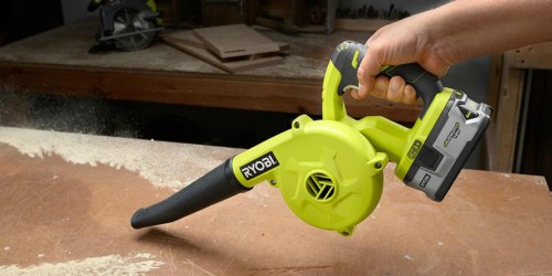 Ryobi 18-Volt Workshop Blower Kit with Battery Just $69.97 Shipped (Regularly $129)