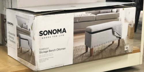 Sonoma Goods for Life Storage Ottoman from $74.99 Shipped on Kohl’s.online (Regularly $150)