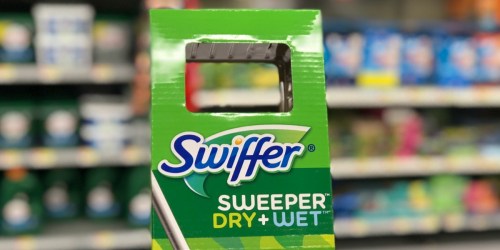 Amazon: Swiffer Sweeper Dry + Wet Mop Starter Kit Only $7.94 (Add-On Item)