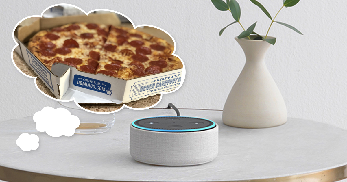 Awesome things Alexa can do includes ordering Dominos pizza