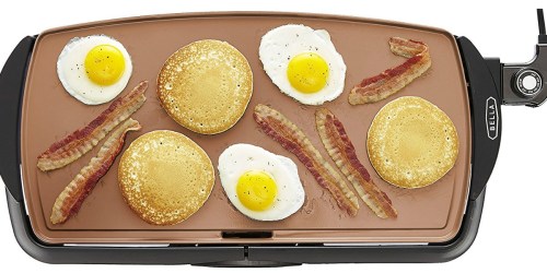 Bella Ceramic Copper Titanium Electric Griddle Only $14.99 (Regularly $30+)