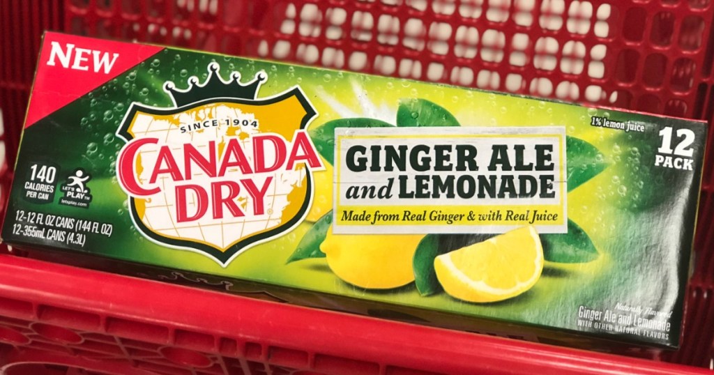 canada dry ginger ale and lemonade 12 packs at target