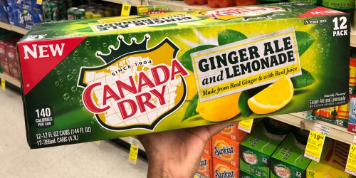 Canada Dry Ginger Ale and Lemonade 12-Pack Cans As Low As $1.58 Each at CVS After Ibotta