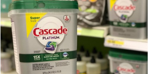 Cascade Platinum 62-Count Dishwasher Pods Only $11.97 Each Shipped on Amazon (Regularly $19)