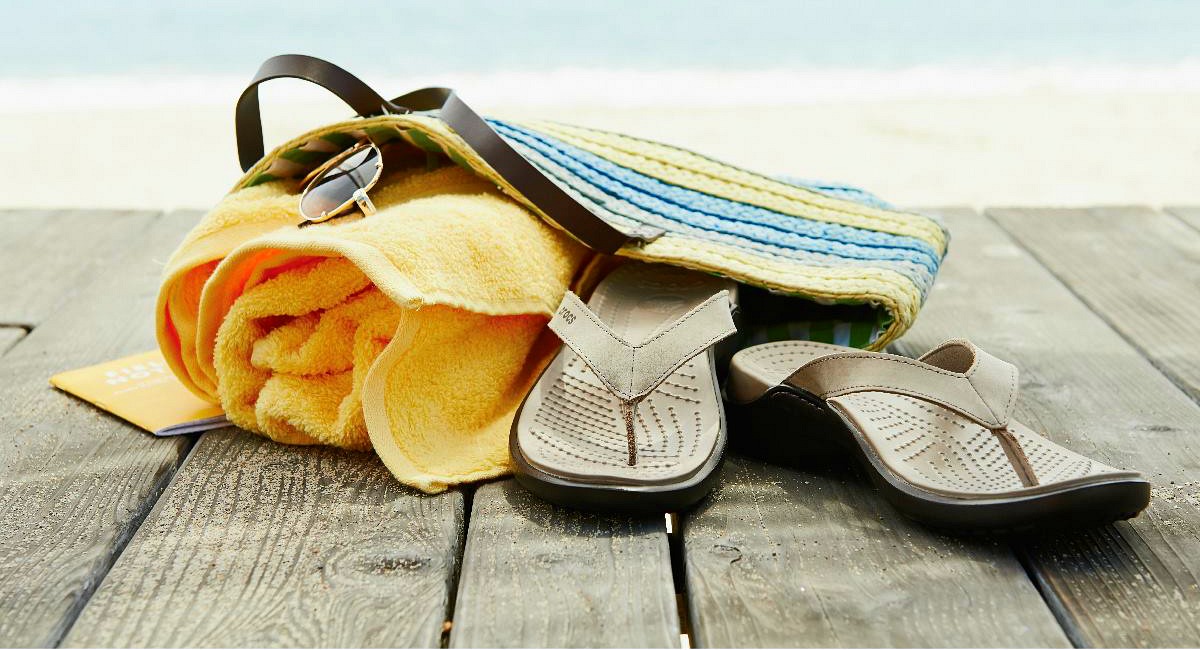 favorite budget flip flops — crocs