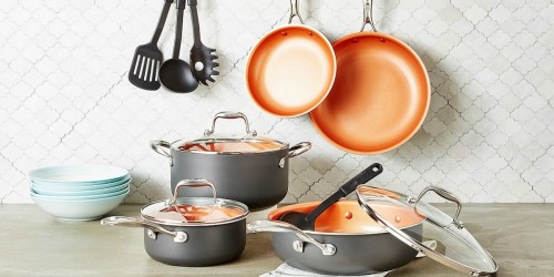 Crux 12-Piece Copper Titanium Cookware Set Just $49.99 Shipped (regularly $140)