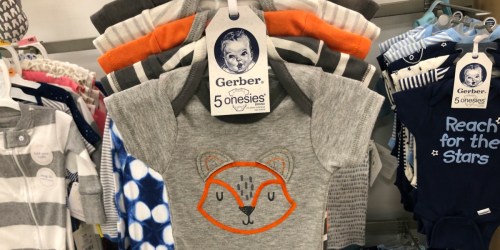 Gerber Onesies 5-Packs Only $5.94 Shipped at Target.online (Just $1.19 Per Onesie) & More