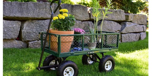 Gorilla Carts 400lb Steel Utility Cart Only $65 Delivered