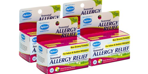 Amazon: Hyland’s Homeopathic Allergy Relief Tablets 4-Pack Only $14 Shipped (Just $3.51 Per Box) & More