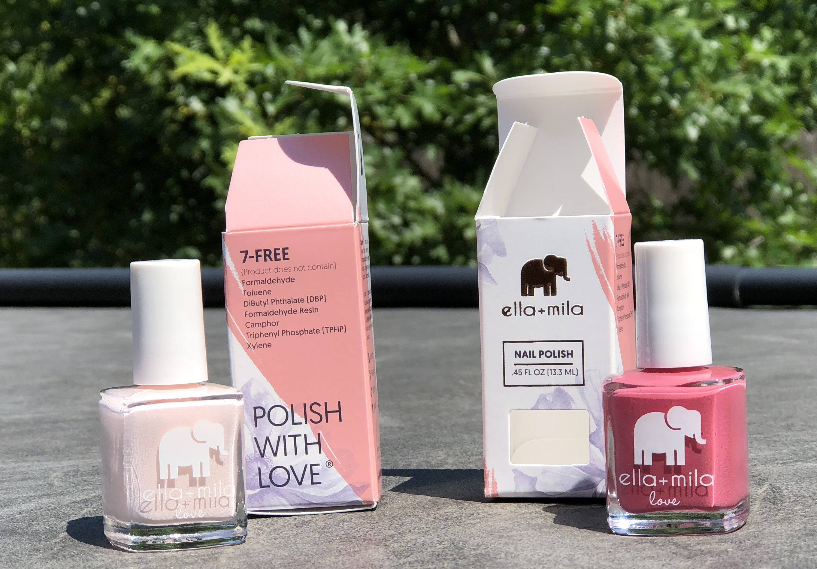 ella + mila nail products deal 3 - nail polish and boxes