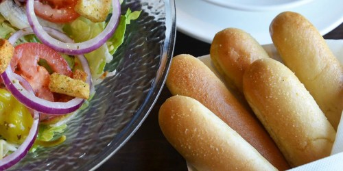 Unlimited Olive Garden Soup, Salad & Breadsticks Only $6.99 (Until 3 PM Daily)