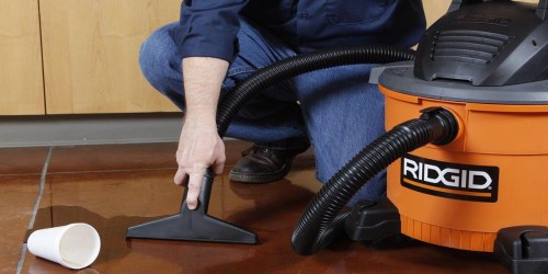 Home Depot: RIDGID 9-Gallon Wet Dry Vac Only $39.97 Shipped (Regularly $60)