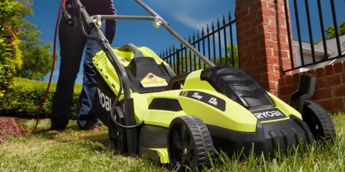 Home Depot: Ryobi 13″ Electric Walk-Behind Push Mower Just $59 Shipped + More