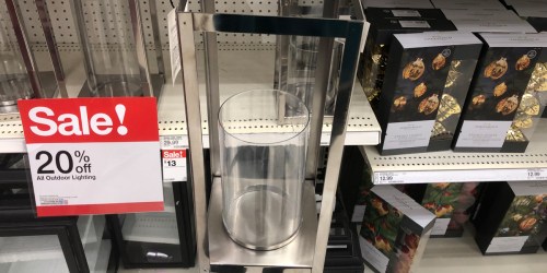 Target.online: Threshold Stainless Steel Outdoor Lantern ONLY $10.50 (Regularly $30)