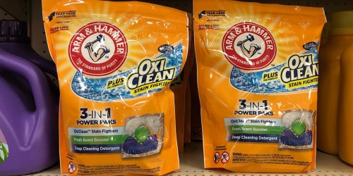 Arm & Hammer Power Paks Laundry Detergent Only 95¢ at Dollar General (Just Use Your Phone)